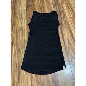 Lalabu Tank Womens Small Black Soothe Mommy Kangaroo Pouch Shirt Casual Adult